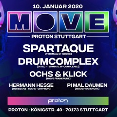 Hermann Hesse @ Proton Club Stuttgart // MOVE w/ SPARTAQUE & DRUMCOMPLEX (techno/live-rec)