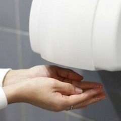 Public restroom hand dryer type beat