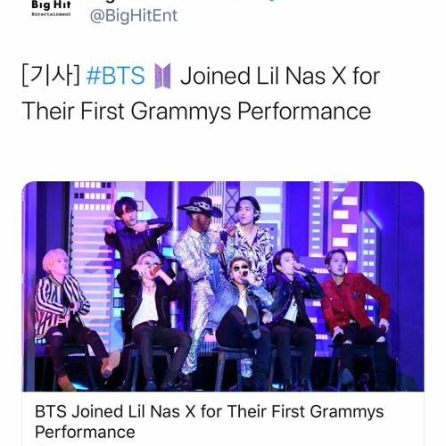 Update: BTS Confirmed To Perform With Lil Nas X At 2020 Grammy