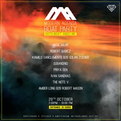 Amber Long b2b Robert Mason live at the Modern Agenda Boat Party - Oct 20 2019