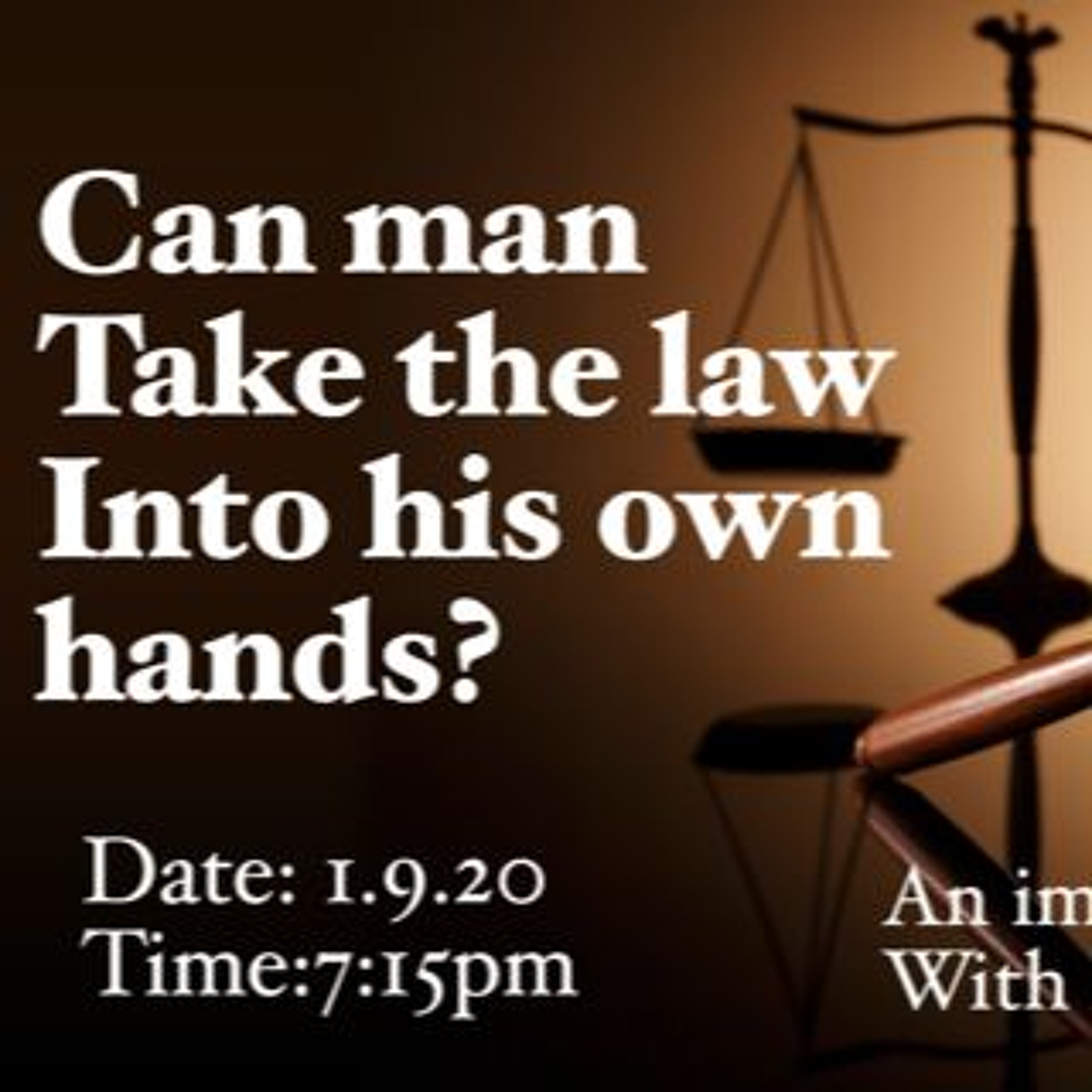 Taking Law Into Your Own Hands episode artwork