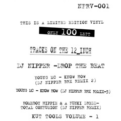 DROP THE BEAT - NFRV-001_DJ NiPPER_LIMITED EDITION VINYL
