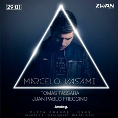 Tomas Tassara Live @ Zwan, Mar Del Plata - Warm Up Marcelo Vasami (29.01.2020)
