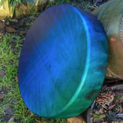 16" Shaman Drum - Gradient Purple Blue Green