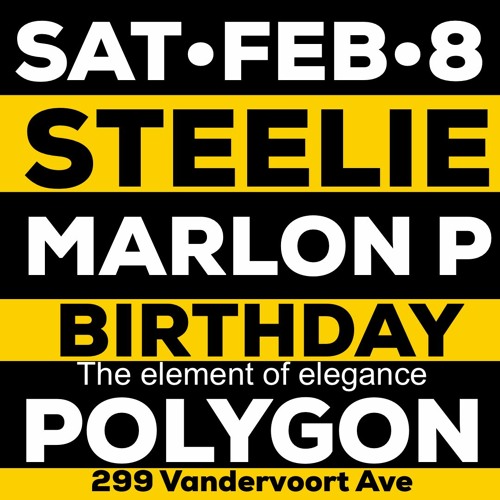 THIS SATURDAY STEELIEBASHMENT BDAY BASH