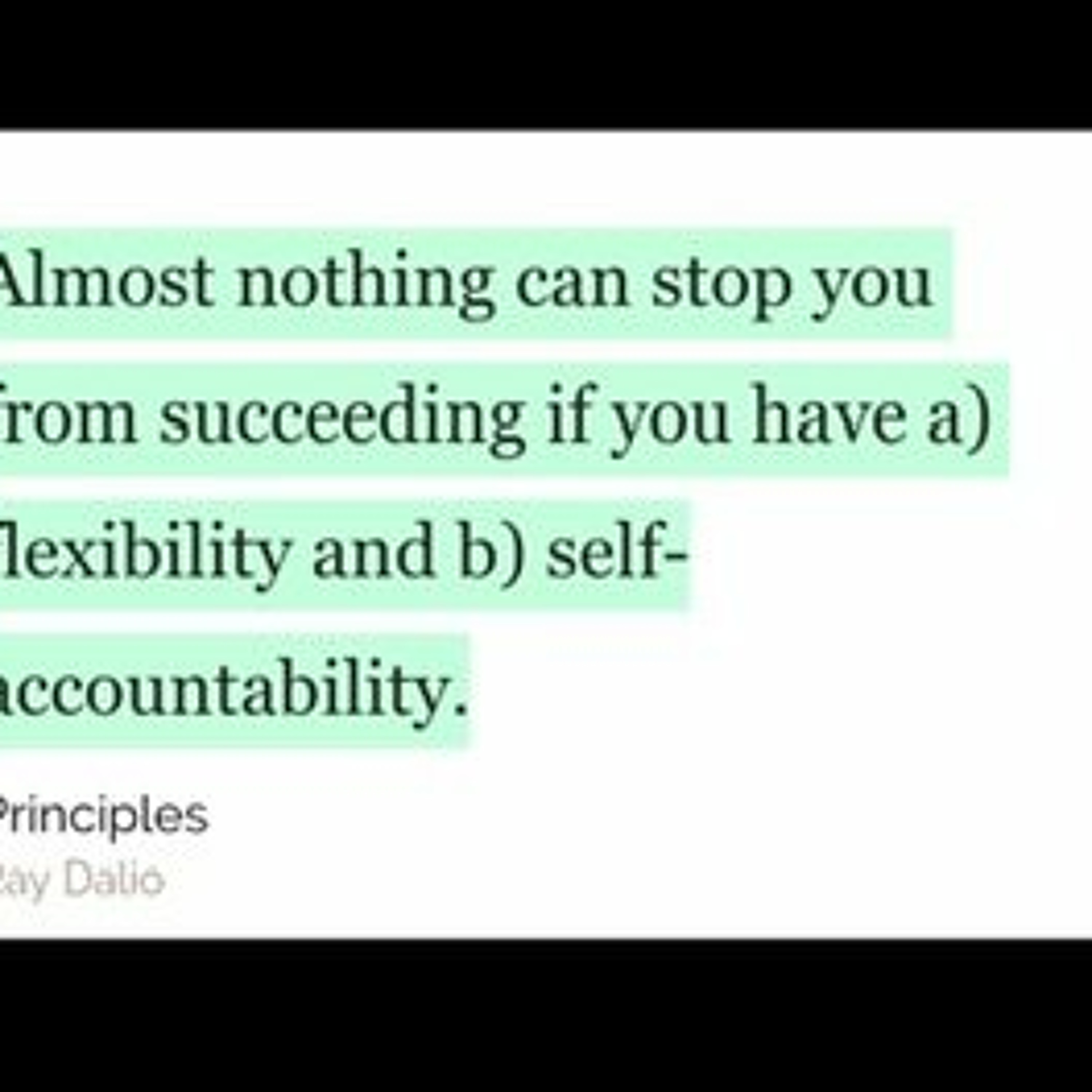 Recipe for Success from Ray Dalio in Principles episode artwork