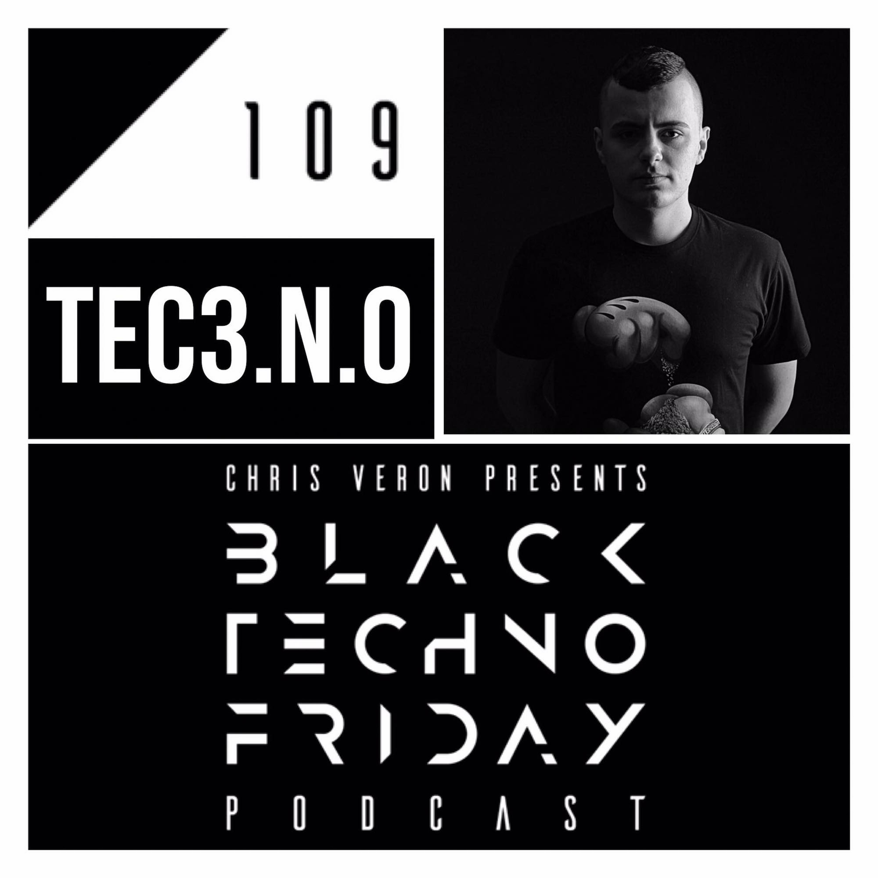 Black TECHNO Friday Podcast #109 by TEC3.N.O (Reload Black/Gryphon) episode artwork