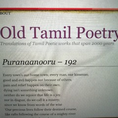 Purananooru 192 - Kanian Poonkundranar, OldTamilPoetry Translation