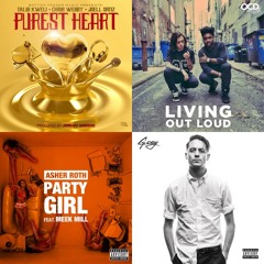 all rap and hip/hop ...Even happy