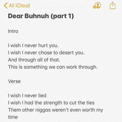 Dear Buhnuh - Part 1:3