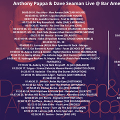 Anthony Pappa & Dave Seaman Live @ Bar Americas Guadalajara, Mexico 2024-11-14 with tracklist