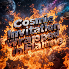 Cosmic Invitation Wrapped in Flame