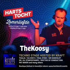 TheKoosy @ KRAFT Premium Pounding Techno stage Hartstocht Zomerliefde Festival 2024