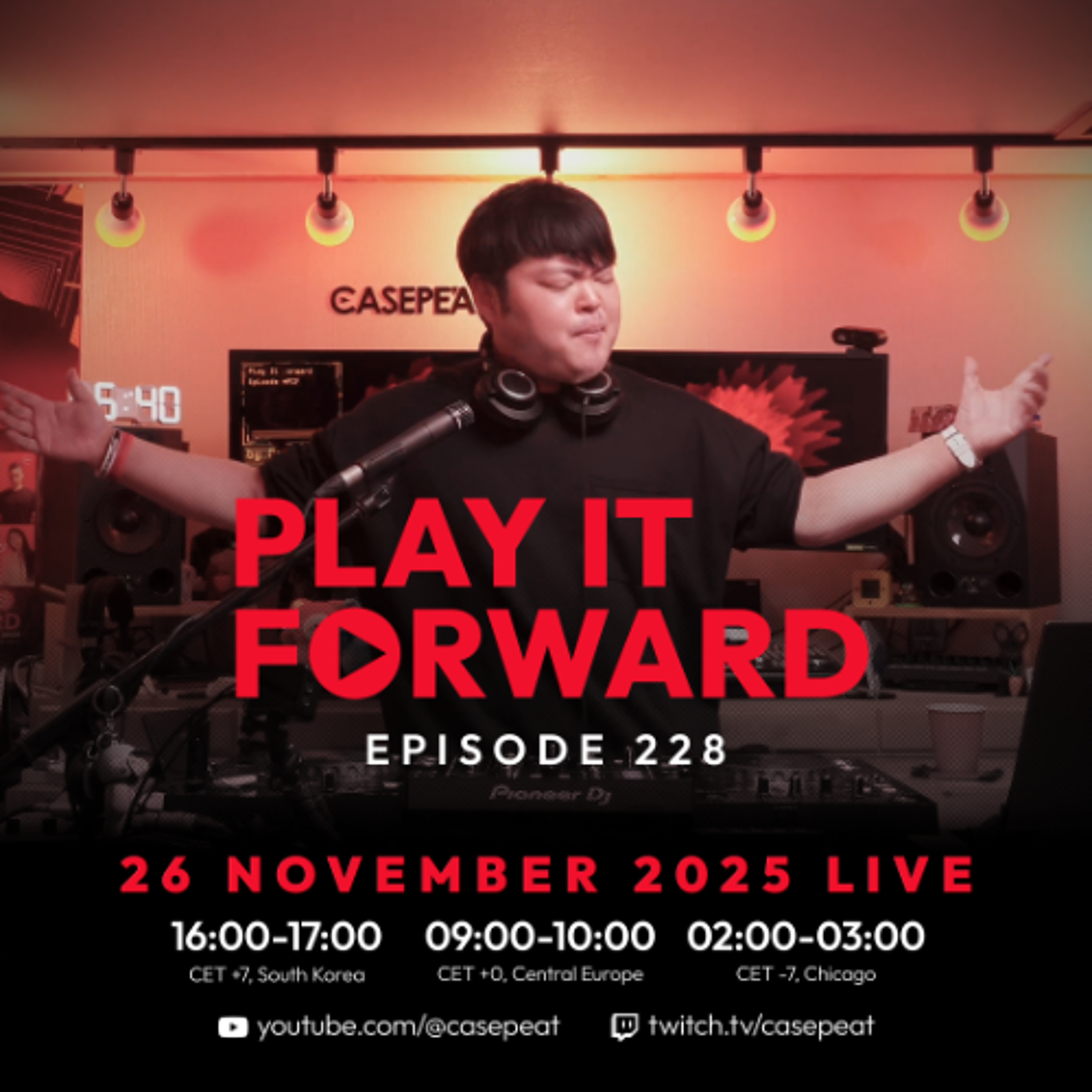 Play It Forward Ep. 228 [Trance & Progressive] by Casepeat - 11/26/25 LIVE episode artwork