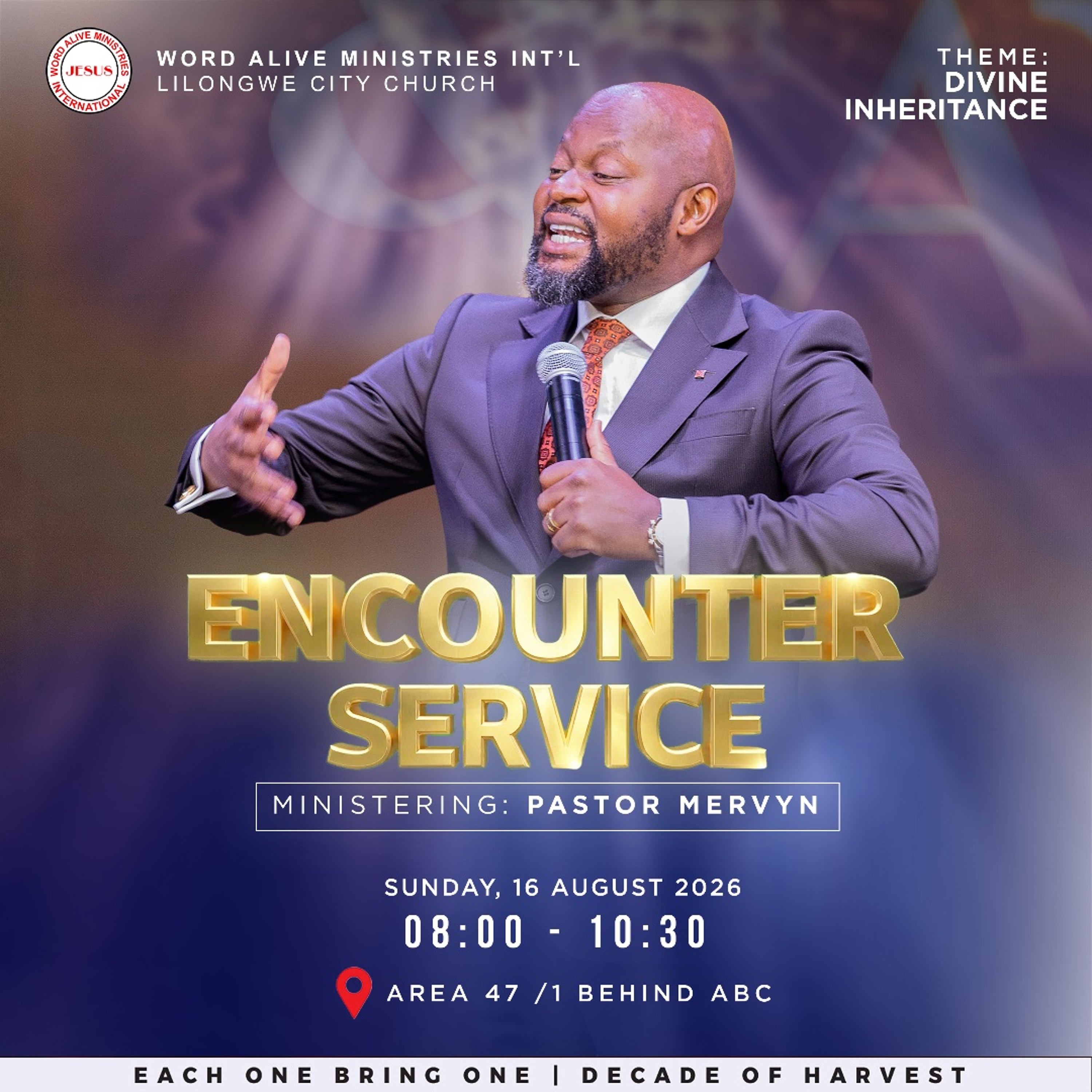Living Your Inheritance  | Pastor Mervyn | 16 Aug 2026