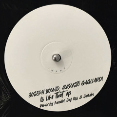 Joseph Bound , Augusto Gagliardi - Is Like That (Original Mix)