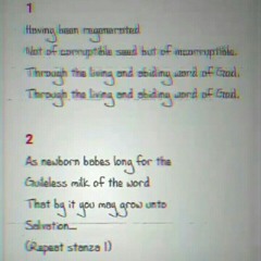 Having been regenerated (1 Pet. 1:23; 1 Pet. 2:2)