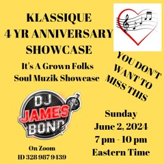 KLASSIQUE 4 YR ANNIVERSARY ZOOM (Live Audio) - June 2, 2024