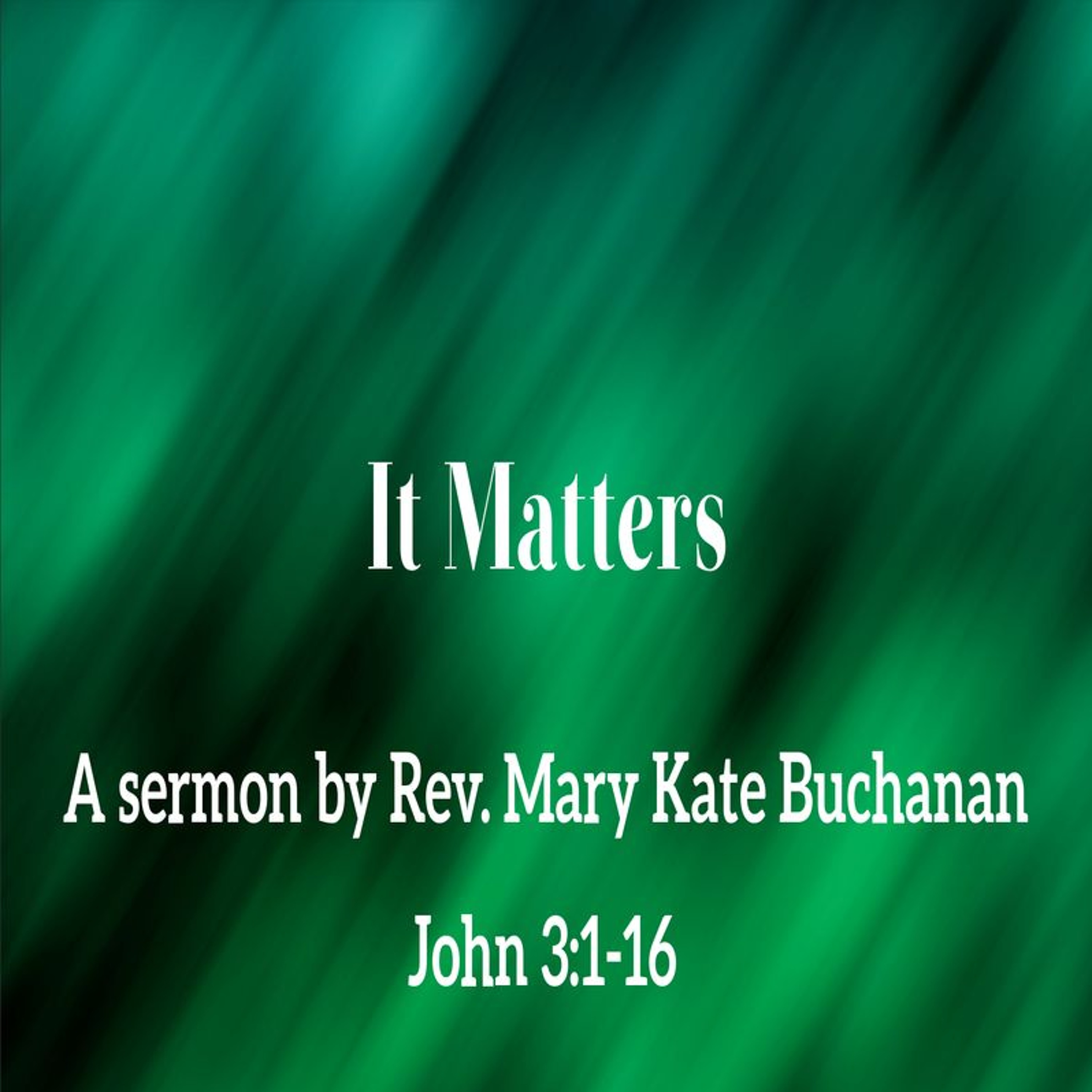 First Community Church 05.26.24 Mary Kate Buchanan -Sermon, Somethings Missing, It Matters episode artwork