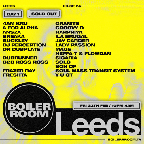 Neffa-T & Flowdan | Boiler Room: Leeds