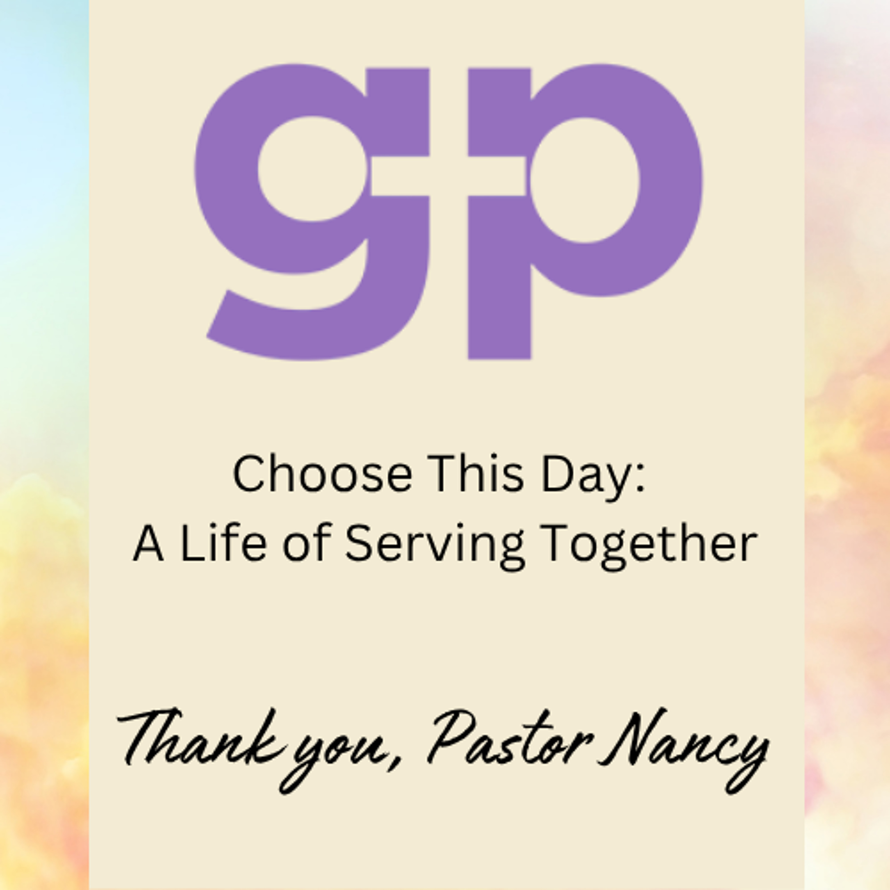 Choose This Day: A Life of Serving Together-0419-26 episode artwork