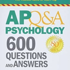 Get PDF EBOOK EPUB KINDLE AP Q&A Psychology: 600 Questions and Answers (Barron's AP) by  Robert McEn