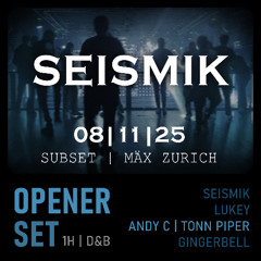 Seismik - Opener Set at Mäx Zurich