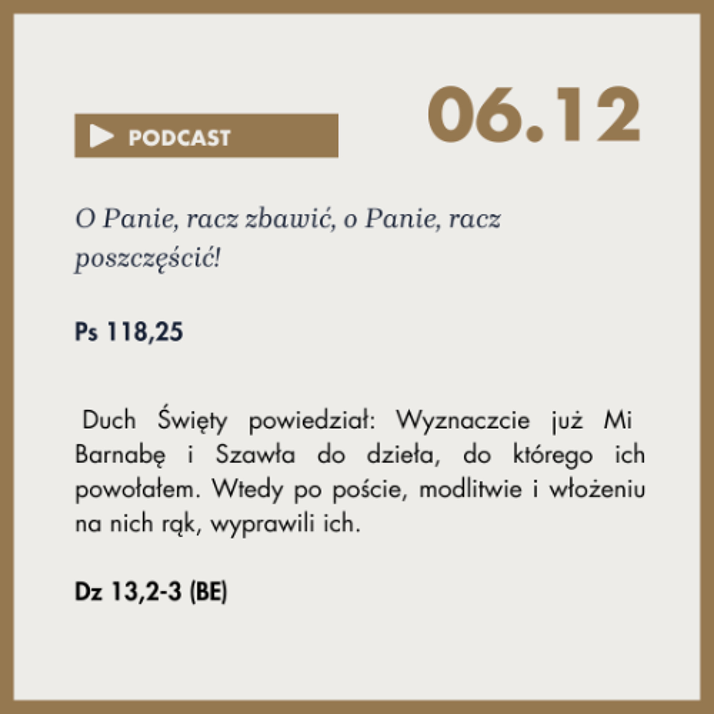 Rozważanie na dzień 6 grudnia 2025r episode artwork