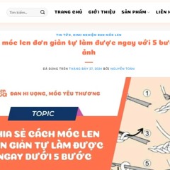 Cách móc len cơ bản cho người mới bắt đầu học