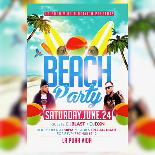 La Pura Vida's Beach Party With DJ Blast & DJ Dixon - DJ Blast