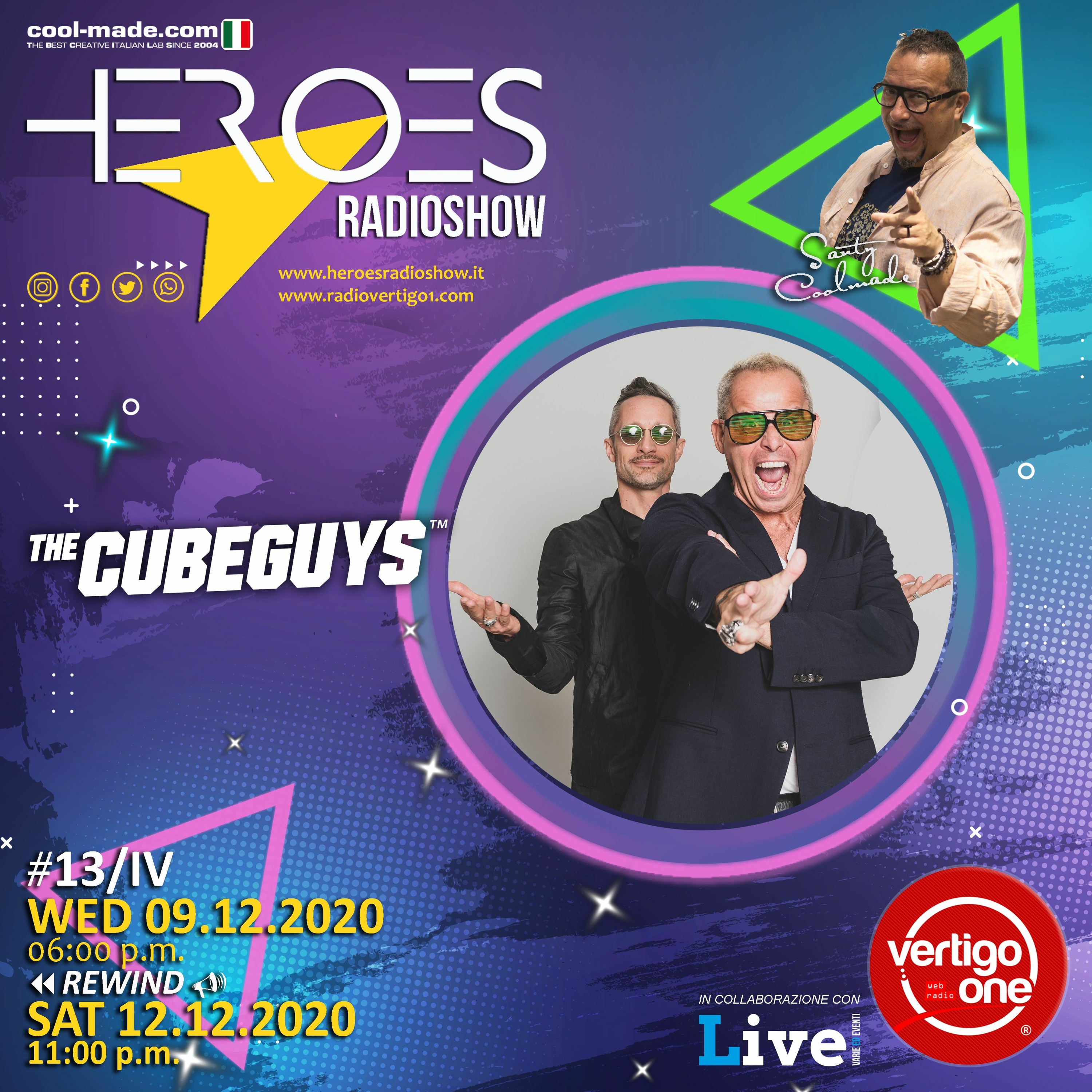 #13/2020-21> HEROES RadioShow - Special Guest THE CUBE GUYS episode artwork