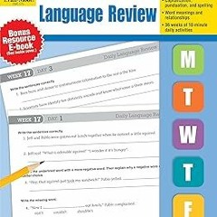 (PDF] DOWNLOAD) Evan-Moor Daily Language Review, Grade 6 Actvities Homeschooling & Classroom Re