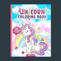 Unicorn Coloring Book For Girls 8-12: 50 Beautiful Unicorn Coloring Pages  For Kids (Large Print / Paperback)