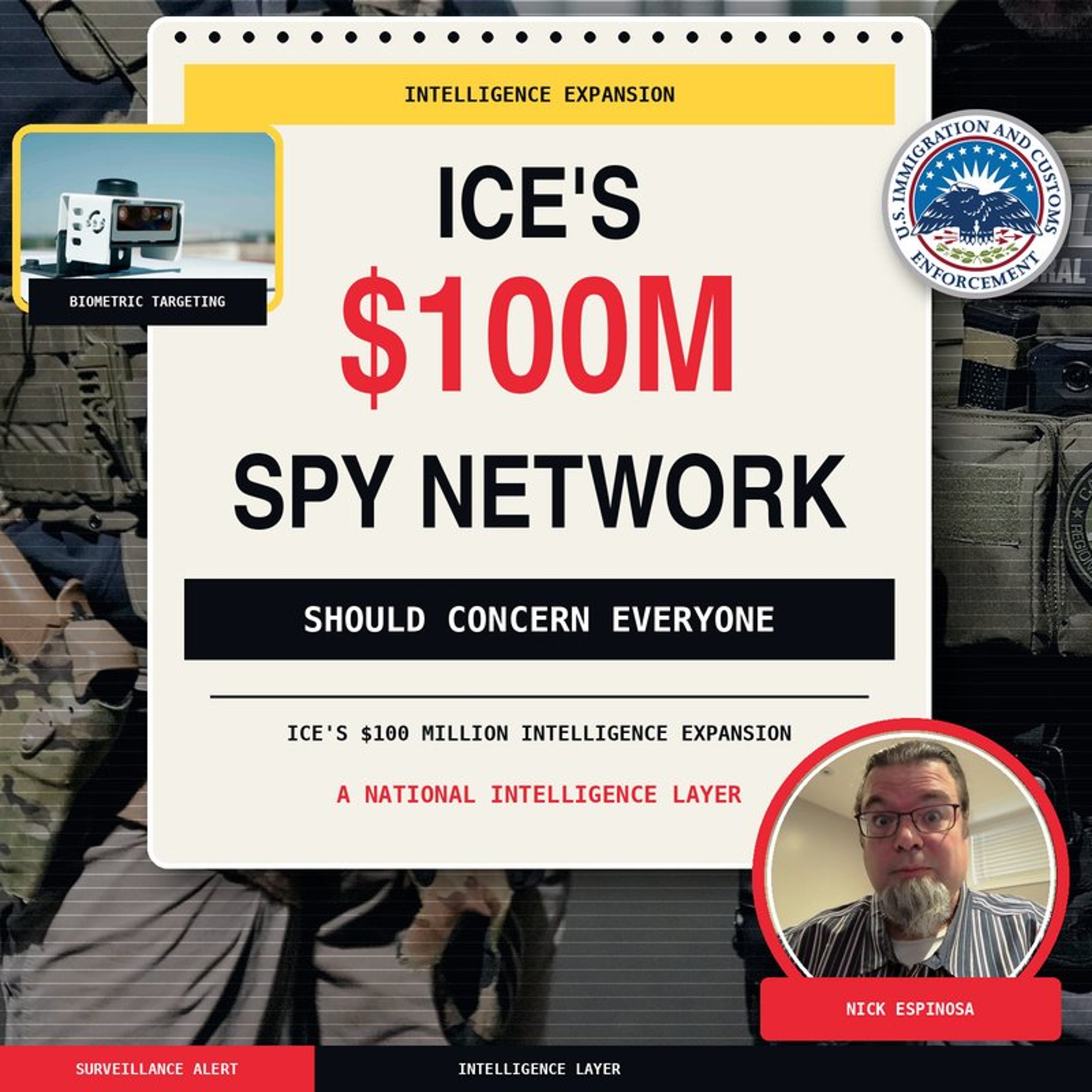 ICE's $100 Million Intelligence Expansion Should Concern Everyone