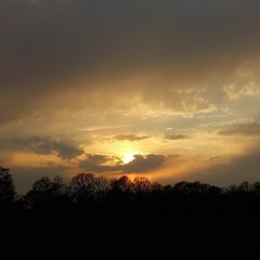 Sunset hiking