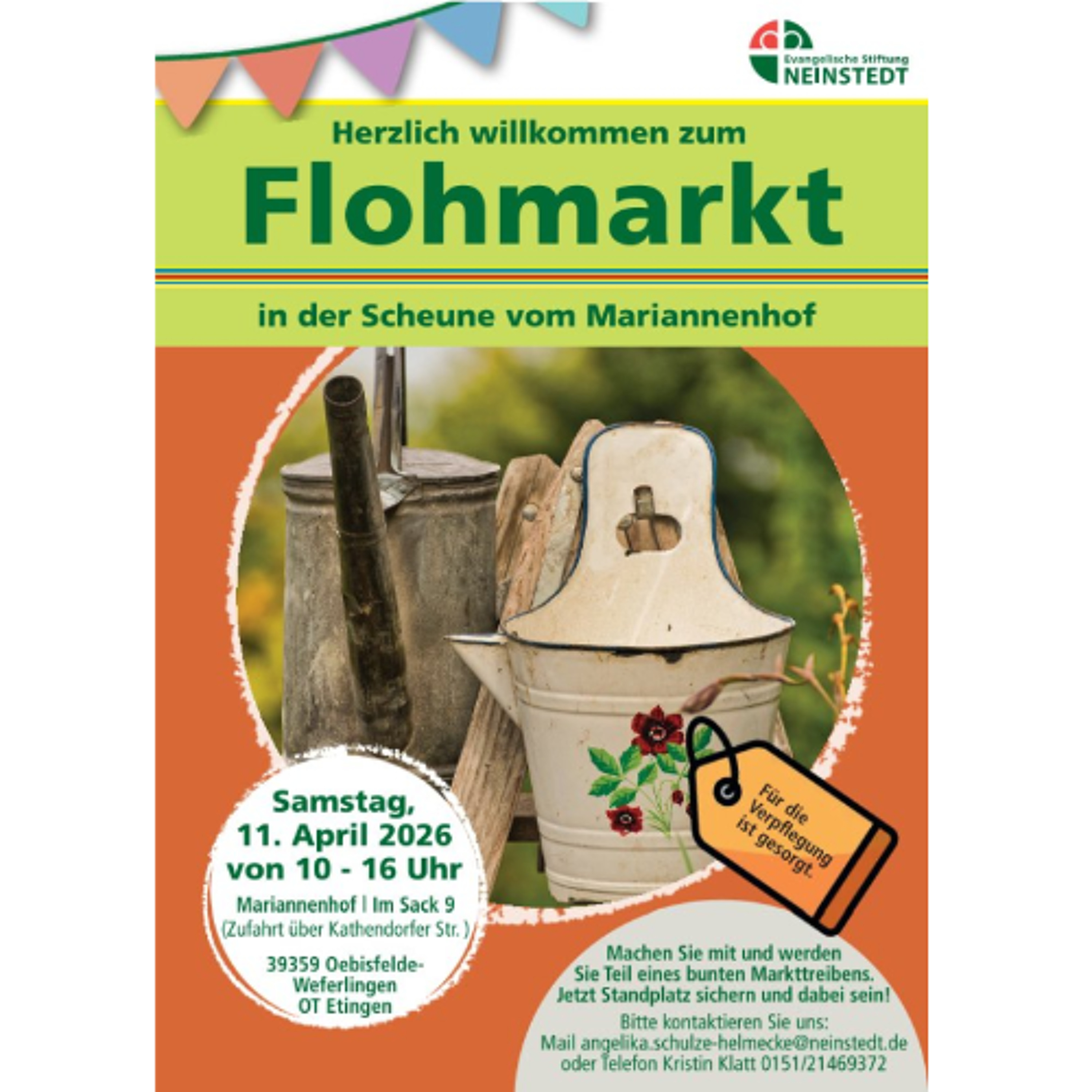 Samstag ist Flohmarkt auf dem Mariannenhof Etingen