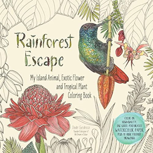 DOWNLOAD KINDLE 🗸 Rainforest Escape: My Island Animal, Exotic Flower and Tropical Pl