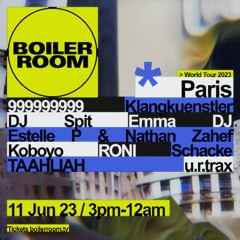 Schacke | Boiler Room: Paris