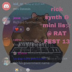 rick synth & mini lis☆ @ RAT FEST 13