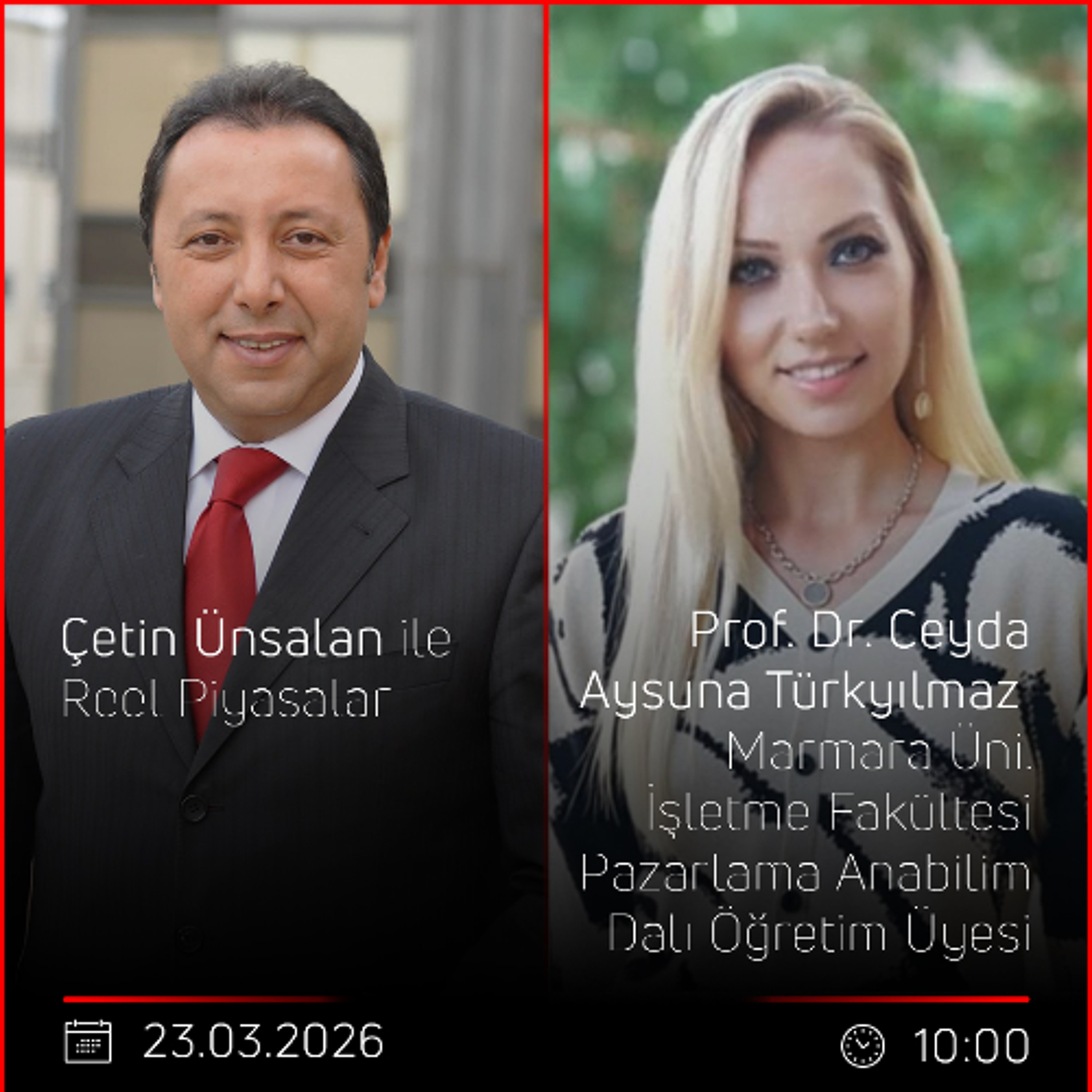 Prof. Dr. Ceyda Aysuna Türkyılmaz - Çetin Ünsalan ile Reel Piyasalar episode artwork