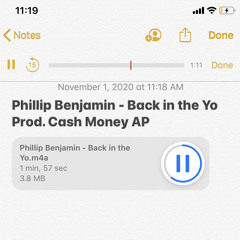 Phillip Benjamin - Back in the Yo