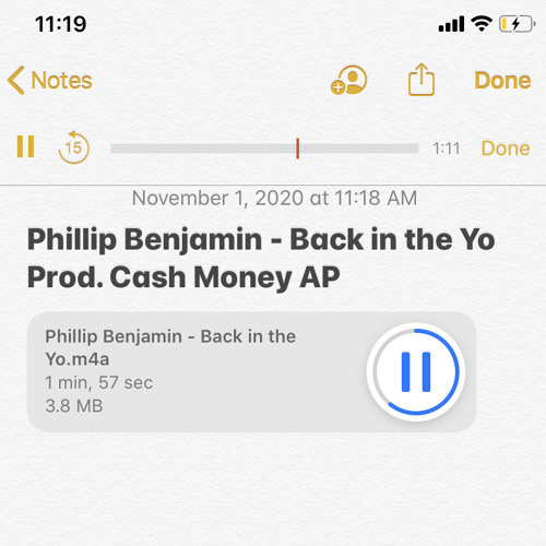 Phillip Benjamin - Back in the Yo