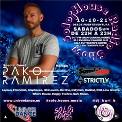 Pako Ramirez - Set Solohouse Music Sept 2021, House, Tech House, Minimal Deep Tech