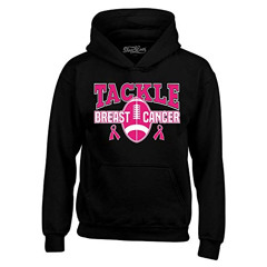 FREE EPUB 💙 shop4ever Tackle Breast Cancer Awareness Hoodie Sweatshirts XXX-LargeBla