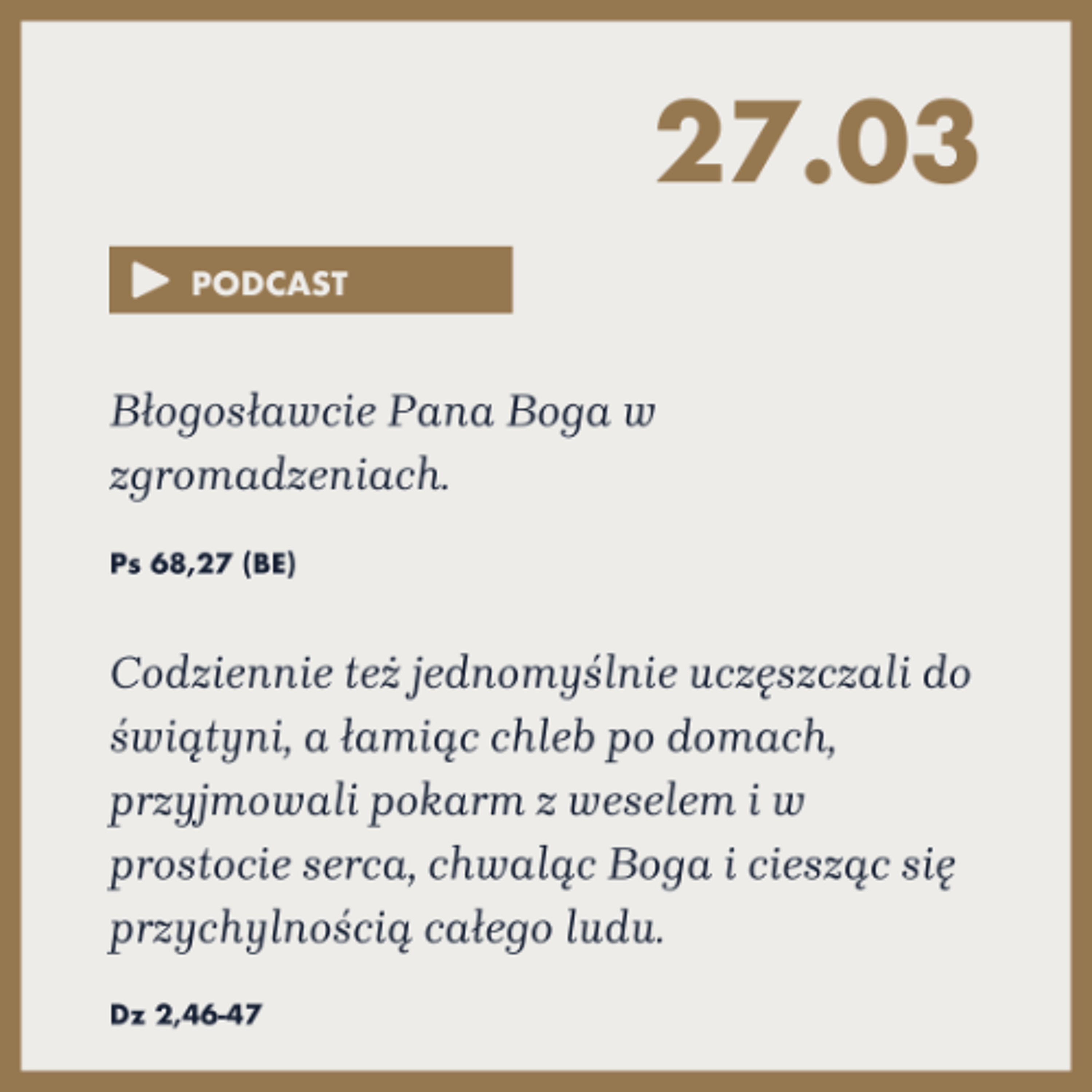 Poranek ze Słowem na 27 marca 2025 episode artwork