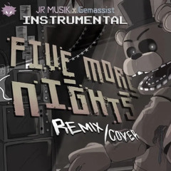 "Five More Nights" (FNAF 2 REMIX/COVER) || Lyric Video (Gemassist's REMIX Instrumental)