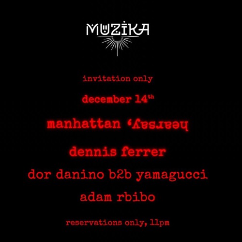 ADAM RBIBO LIVE @ HEARSAY NYC FOR MUZIKA - 12.14.2024