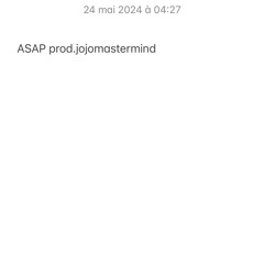 ASAP prod.@jojomastermind