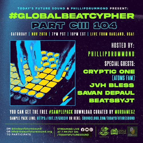 Today's Future Sound #GlobalBeatCypher Sample Pak  CIV (104) Curated By MurdaMegz