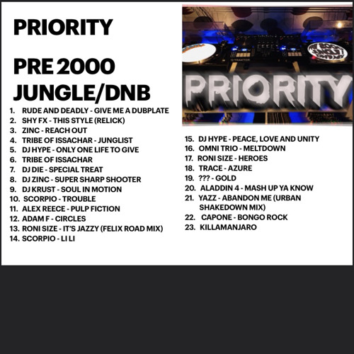 Priority - Pre 2000 Jungle And DnB Mix